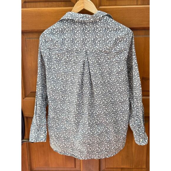 Frank & Eileen Grayson "The Hero" Button Butterfly Oversized XS Shirt MSRP $228 - Picture 2 of 7